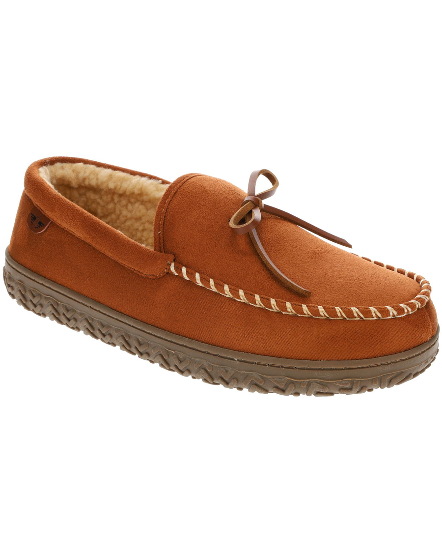 (image for) Unique Charm Rugged Microsuede Boater Moccasin Slippers